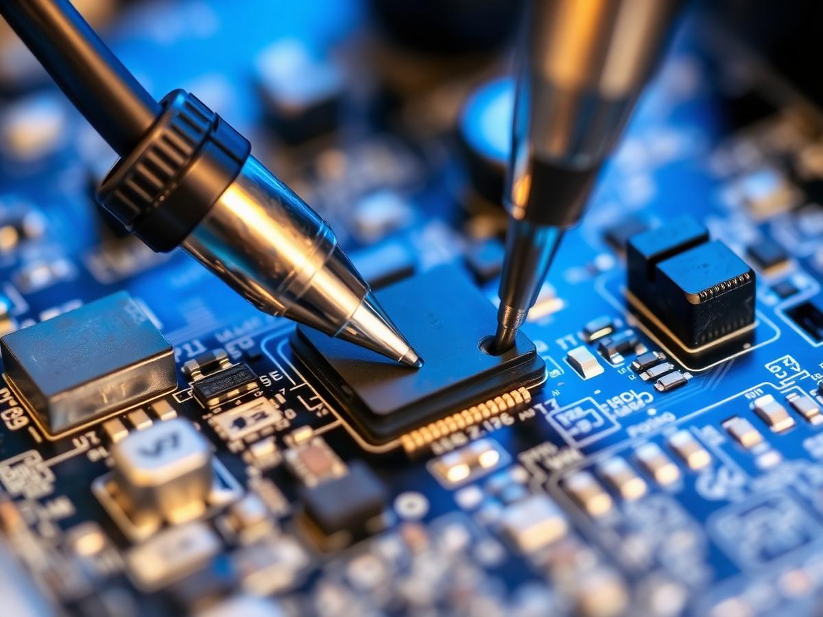 Chip-level motherboard repair with precision tools
